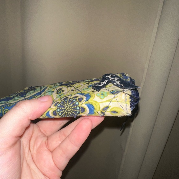 Vintage Vera Bradley wallet wristlet green and blue - Picture 6 of 6